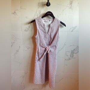 Firework Seersucker Tie-Front Dress size 4